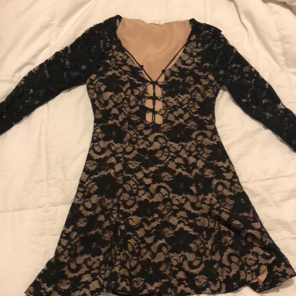 Super Cute Black Lace Party Dress
